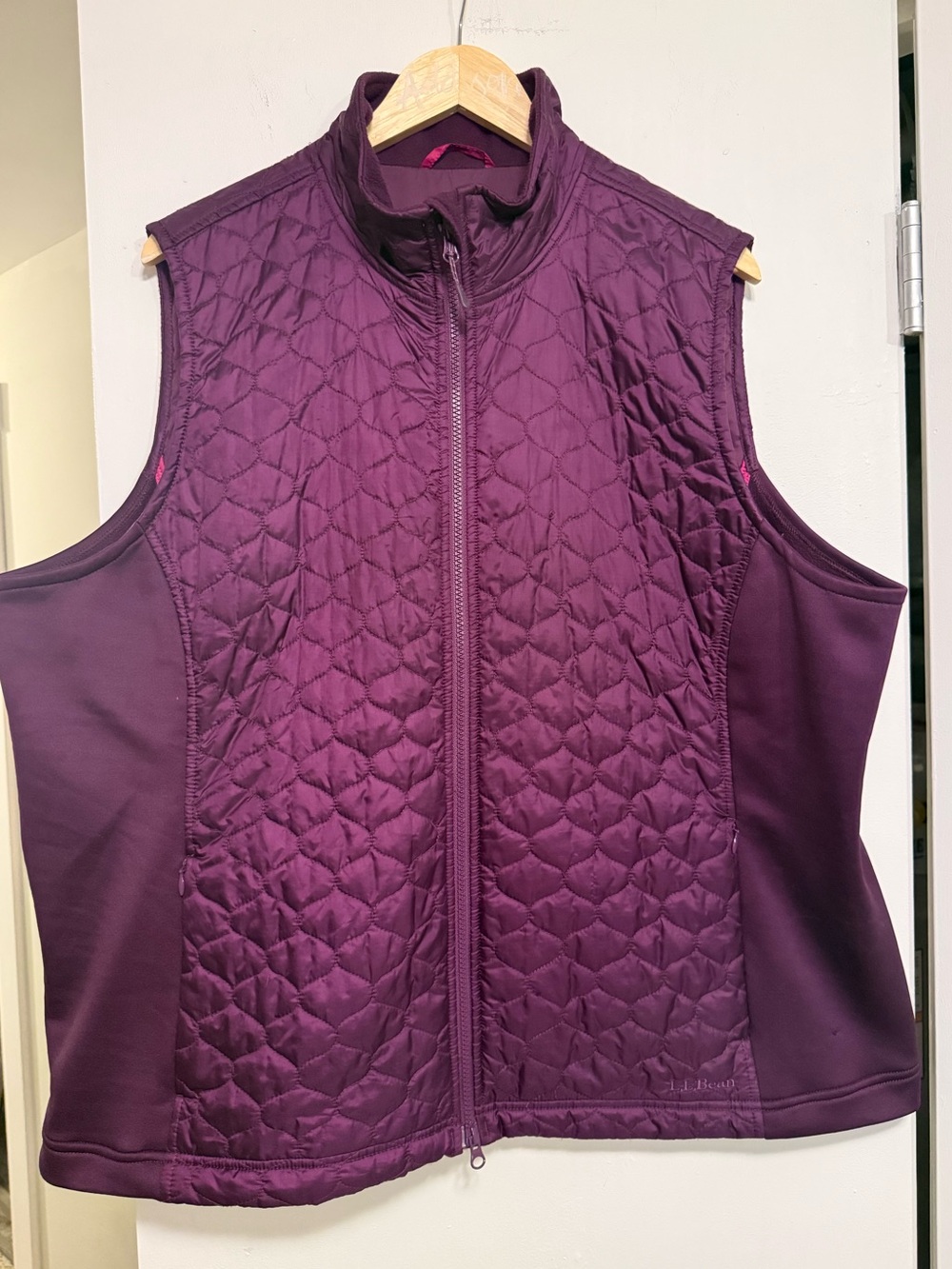 L.L.Bean Women’s 3X Purple Quilted Softshell Vest